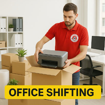 Office shifting with IT equipment and furniture