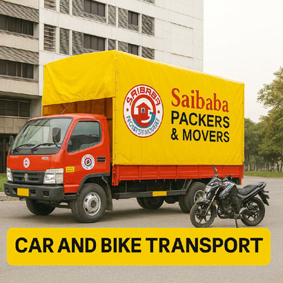 Car and bike transport on dedicated carriers