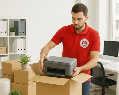 Office shifting with labelled cartons, IT equipment handling and minimal downtime
